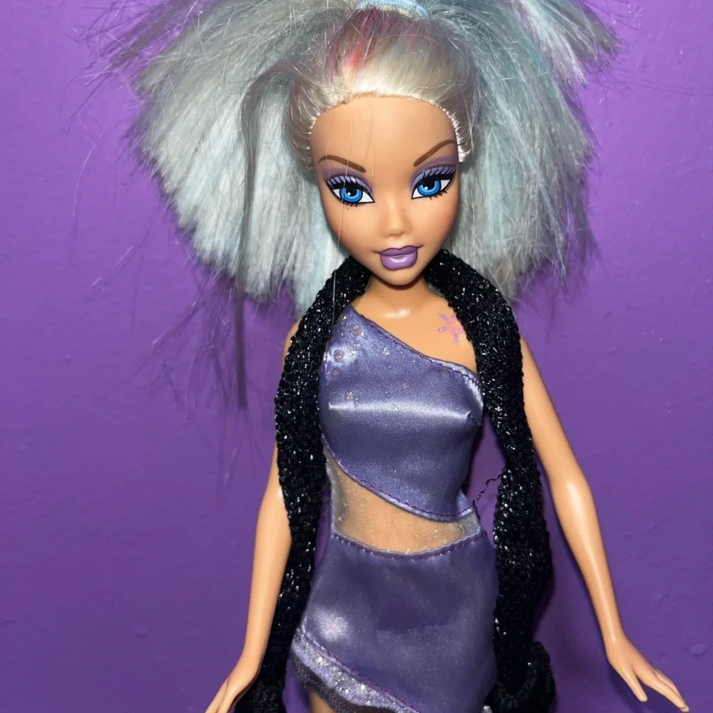 Mattel 2004 My Scene Club Birthday Barbie Doll G6116 Purple‎ Dress Outfit + Accs